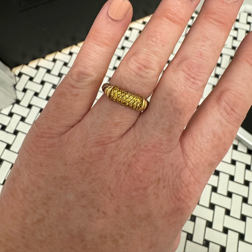David Yurman yellow sapphire band